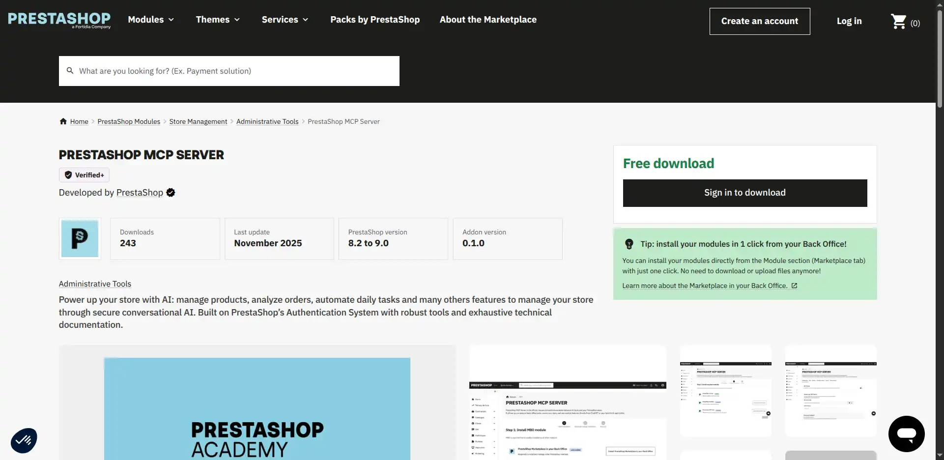 Modulo Prestashop MCP Server