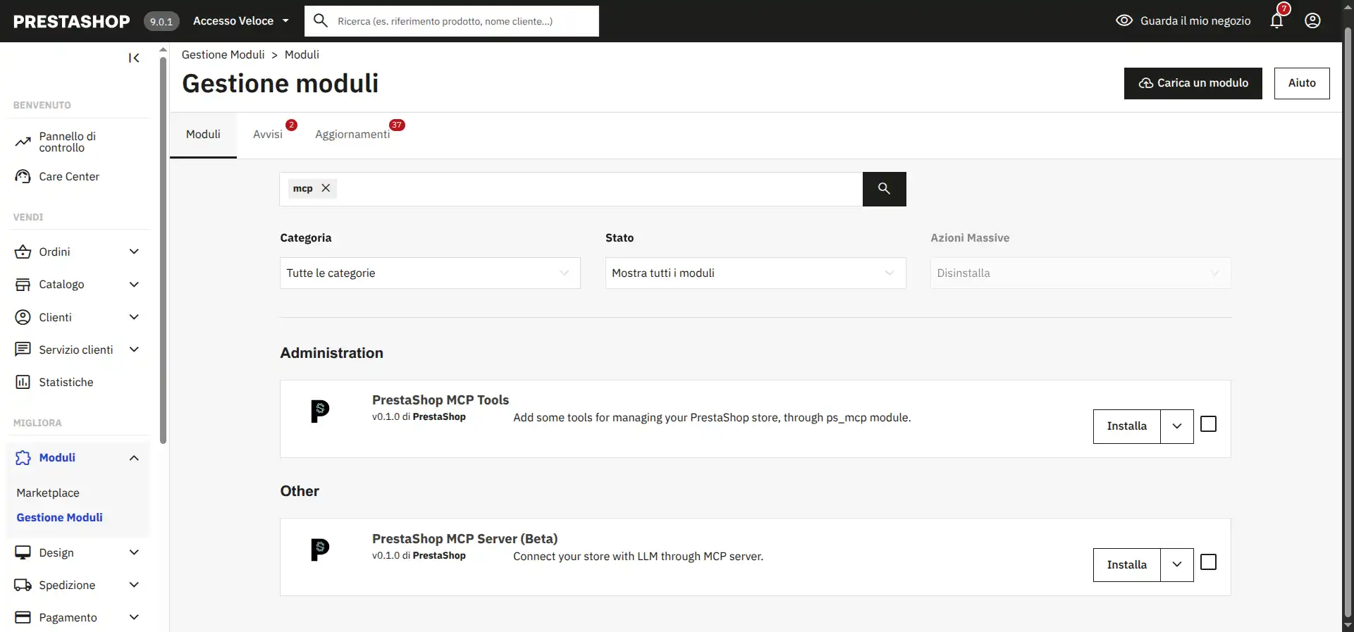 Modulo Prestashop MCP Server