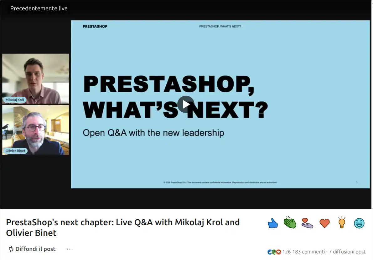 PrestaShop's next chapter: Live Q&A with Mikolaj Krol and Olivier Binet