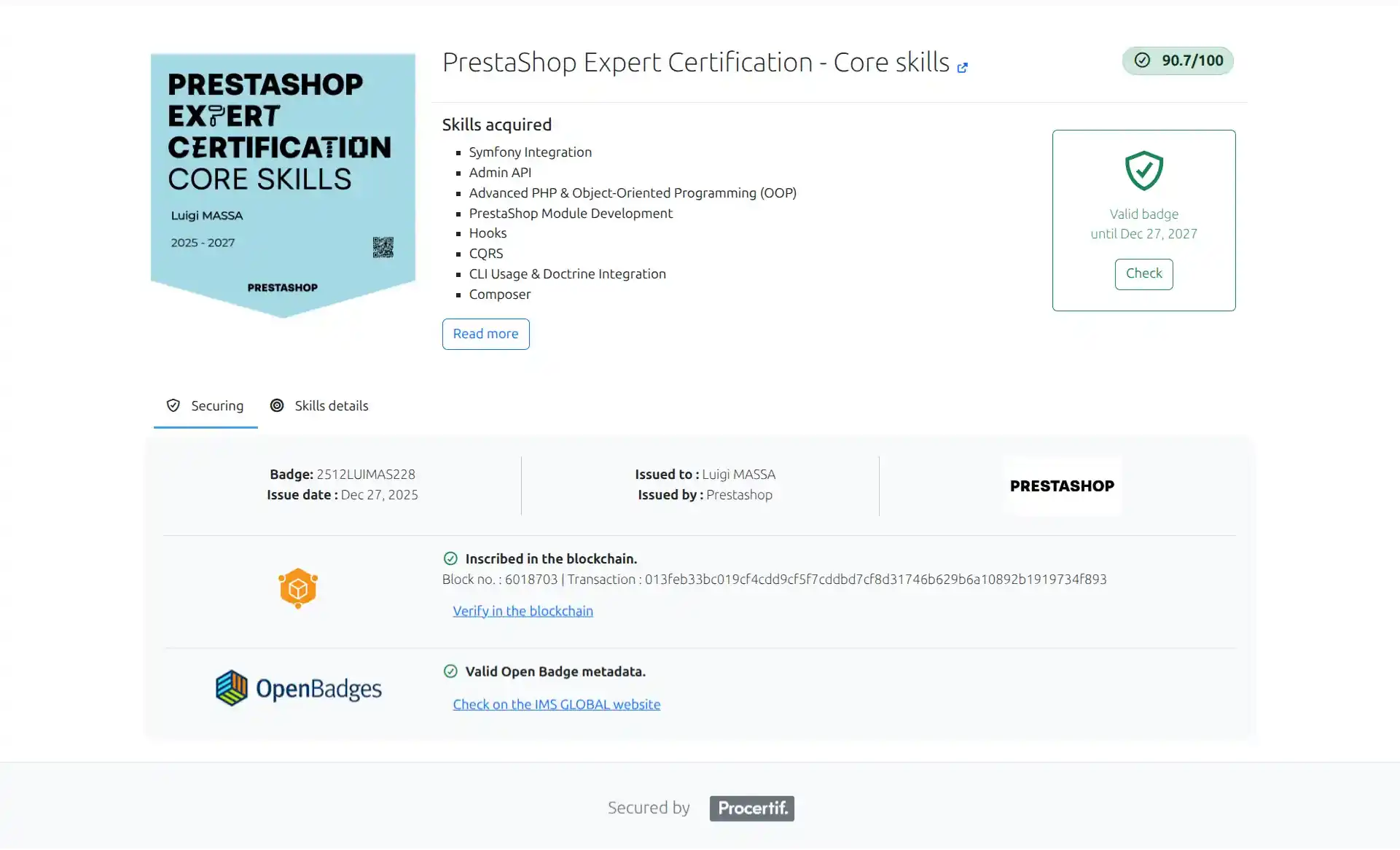 Certificazione PrestaShop Developer